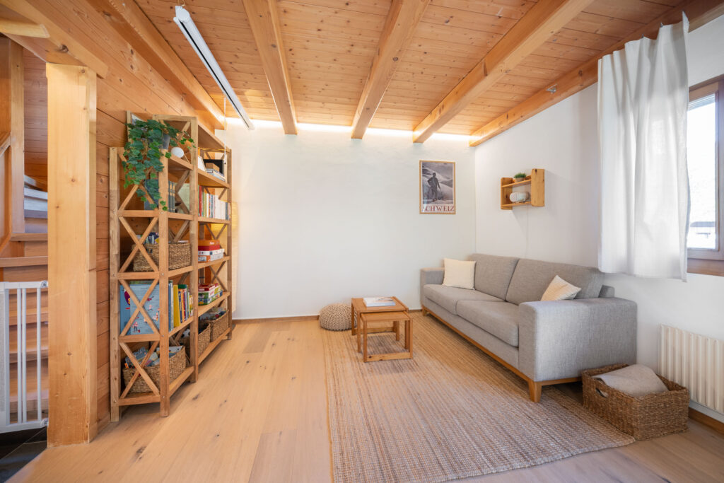 living room Chalet Dahai Kandersteg
