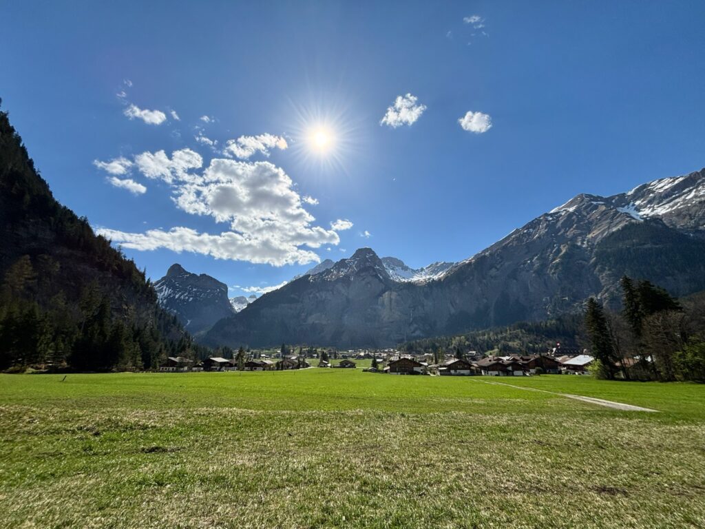 Swiss Alps view from neat Chalet Dahai Kandersteg
